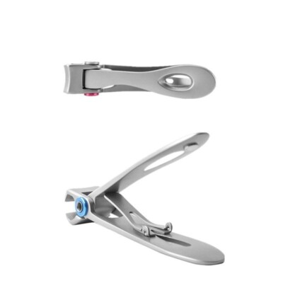 Coupe-ongles Professionnel En Acier Inoxydable - Grande Bouche, Manucure Facile - Avec Polissoir