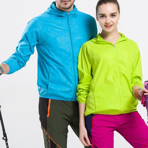 Men's And Women's Windproof Waterproof Hooded Coat Full Zip Lined Raincoat - Picture 7 of 24