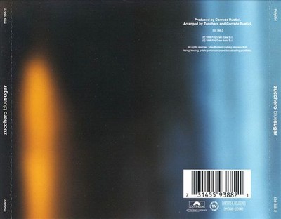 ZUCCHERO (VOCALS) - BLUE SUGAR (ITALIAN VERSION) NEW CD