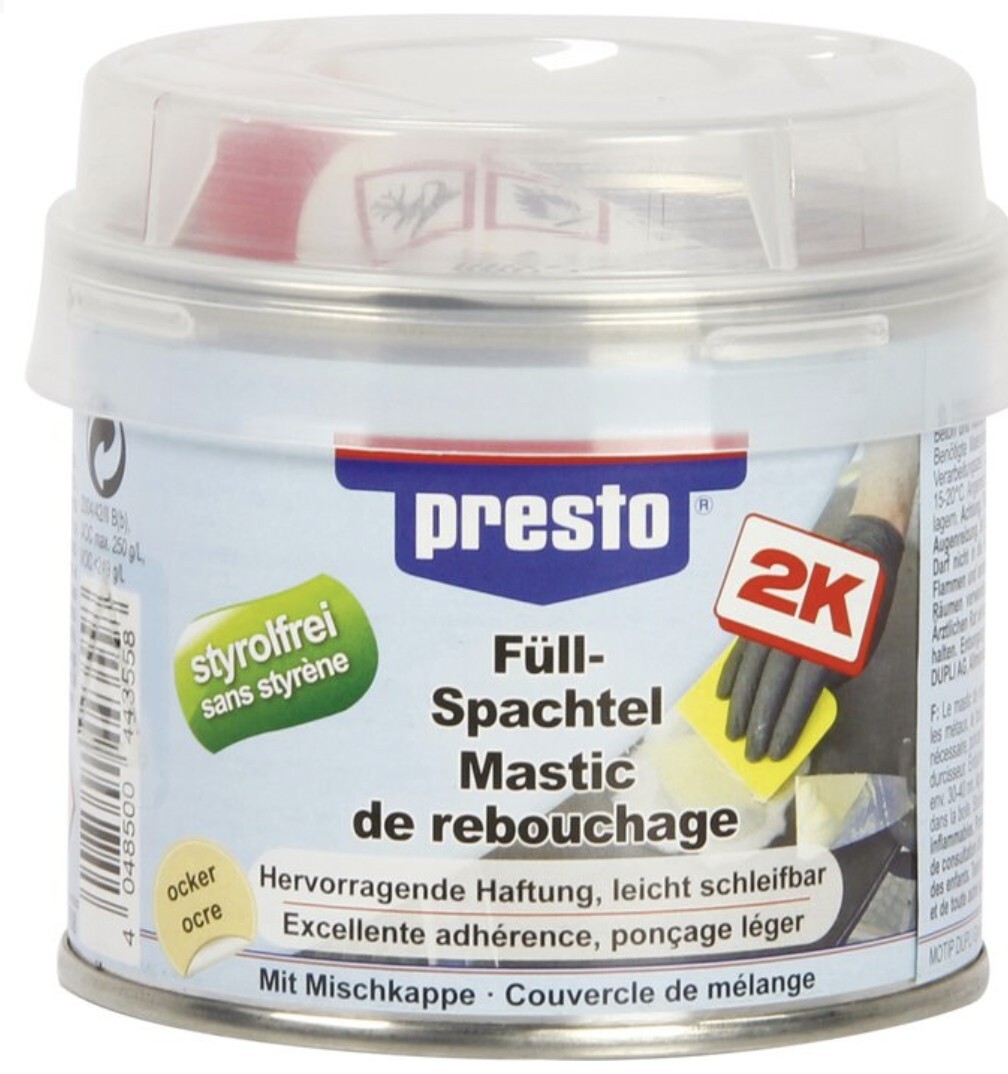 Mastic Poliestere Di Sigillanti Legna Metallico Cemento 250gr Presto Riempimento