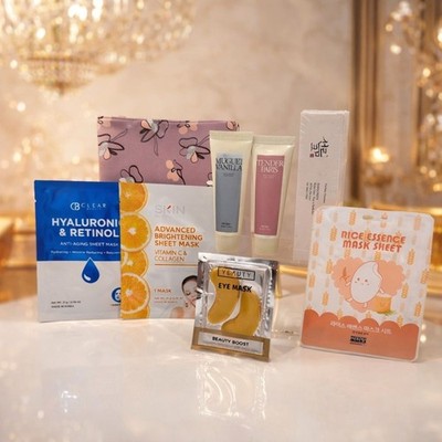 Korean Beauty 8pc Bundle   Masks, Eye Patches, Hand Cream + BOJ SPF