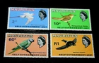 MAURITIUS 1967 BIRDS,,SELF GOVERMENT O/PRINTS SET OF 4 ISSUES  FINE M/N/H