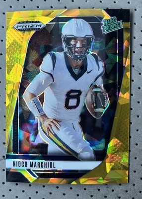 2025 Panini Prizm Draft Picks - Nicco Marchiol #170 Gold Ice Prizm (RC)