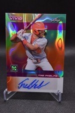 Tre Phelps Auto /3 2024 Leaf Vivid Orange Lava Georgia Bulldogs #BA-TP1