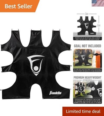 Franklin Sports 6' x 6' Lacrosse Shooting Target   9 Scoring Zones for Accuracy