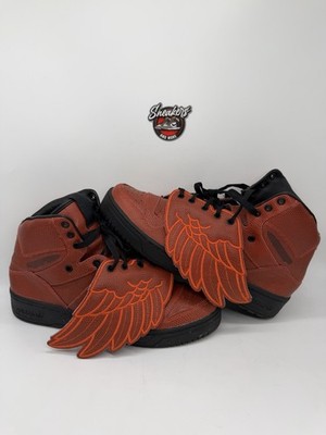 Adidas JS Wings 1.0 Jeremy Scott Basketball Orange B Ball S77803 Bear Size 10