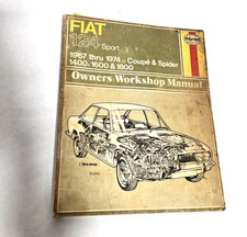 Fiat 124 Sport Coupe Spider 1967-74 Haynes Owners Workshop Repair Manual 1400