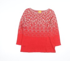 Womens UK Size M Ruby Rd. Red Pullover Jumper