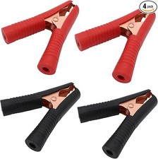 Insulated Alligator Clips 4 Pack 100A Battery Jumper Clamp Charging Testing Clip