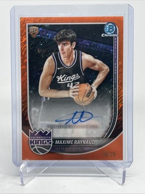 2025-26 Bowman - Rookie Autographs Maxime Raynaud Orange Shimmer /25 (AU, RC)