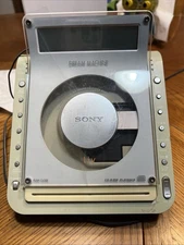 Sony Dream Machine Alarm Clock CD Player Radio ICF-CD855V Tested Works
