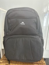 Matein Black Carry-on Laptop Travel Backpack With Built In Charger USB Port New