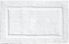 Cotton Bathroom Bath Mat Rug White 20" x 32 Extra Soft, Non-Slip, Super Water...