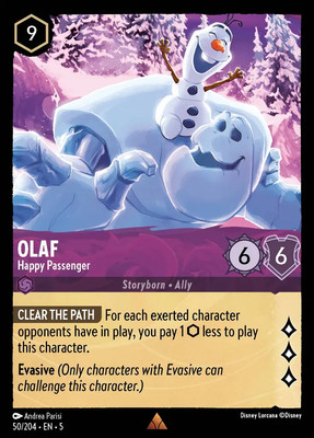 Lorcana - Olaf - Happy Passenger - 50 - Shimmering Skies