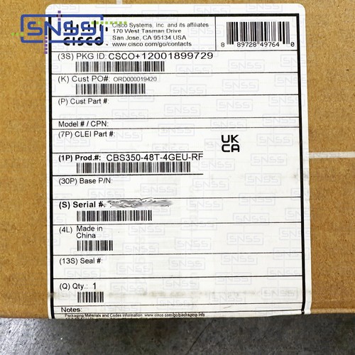 Cisco CBS350-48T-4G -EU 48 PORT L3 Managed Switch 4 X SFP REFRESH  EX VAT £245 - Picture 2 of 9