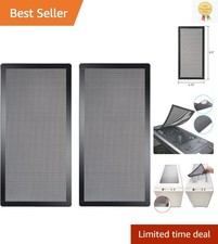 120x240mm Magnetic Fan Dust Filters - Noise Minimizing PVC Covers, 2-Pack