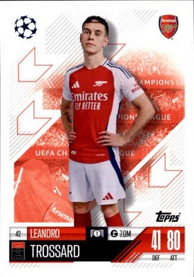 Topps Match Attax 2024/25 UCL Leandro Trossard #42