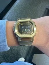 NEW Casio G-Shock FULL METAL 5000 GOLD Digital Mens Watch GMWB5000GD9