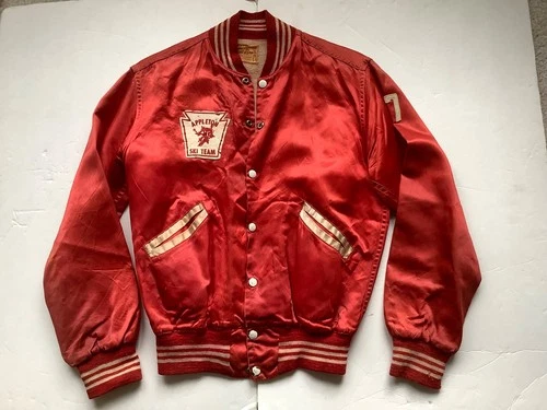 Vintage Jacket Fitt Bro Satin Appleton Academy Original unused FREE Shipping USA - product listing photo
