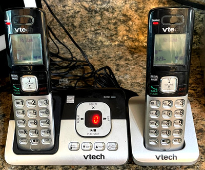 VTech Cordless Handset  Phone System Landline Answering Machine Works