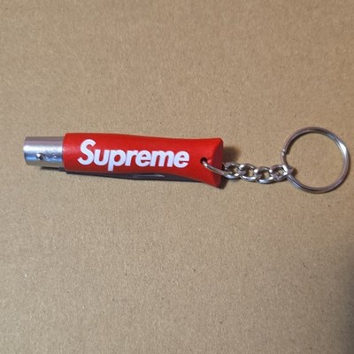 Supreme Opinel No. 4 Keychain Red Wood Handle Stainless Steel