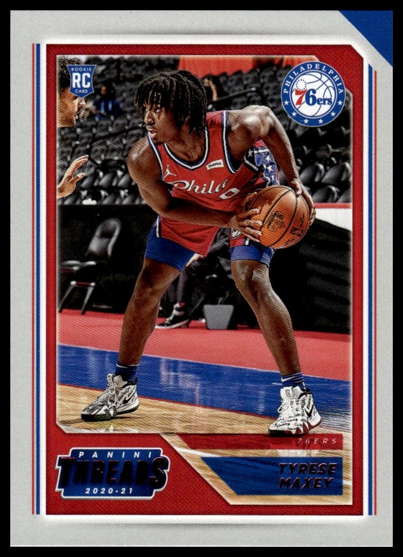 2020-21 Panini Chronicles Tyrese Maxey #76 Pink
