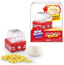 5 Surprise Mini Brands Really Works Magic Cook Kitchen Popcorn Machine Pack