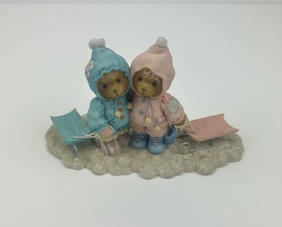 Cherished Teddies Our Friendship in Snow Much Fun Mariah & Celene Exclusive