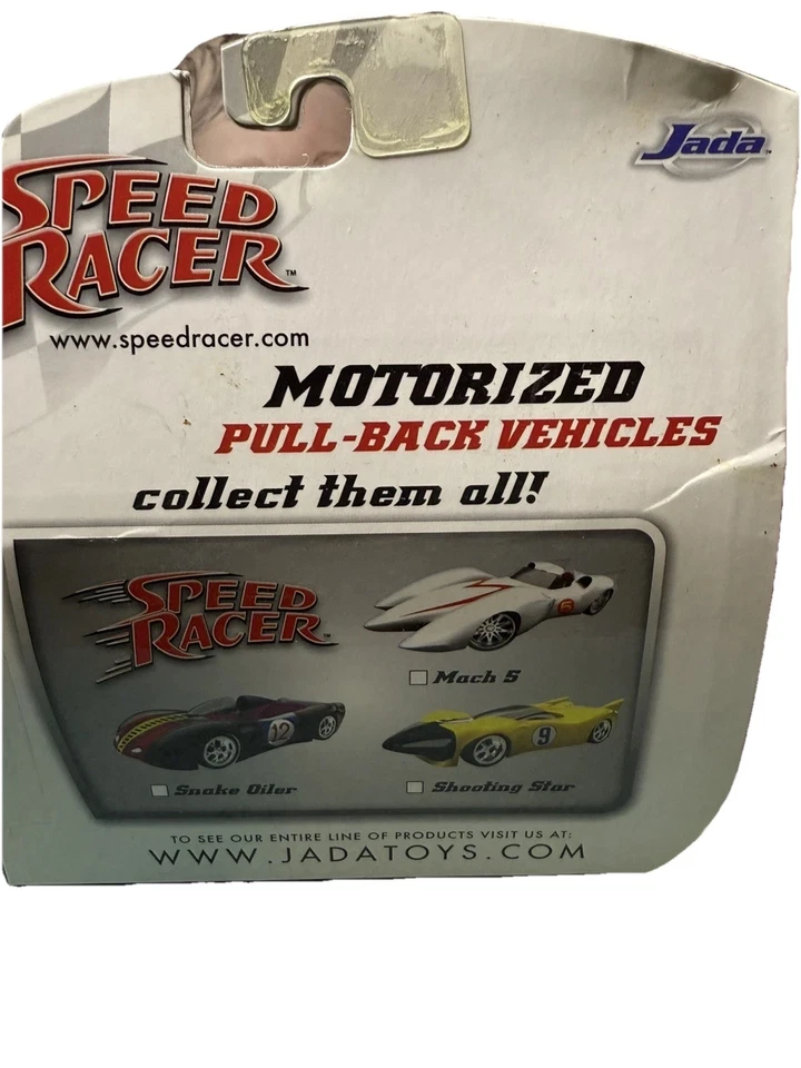 Jada 1:43 Scale Speed Racer Mach 5 Motorized Pull Back Vehicle 83131-12 - Image 3 of 3