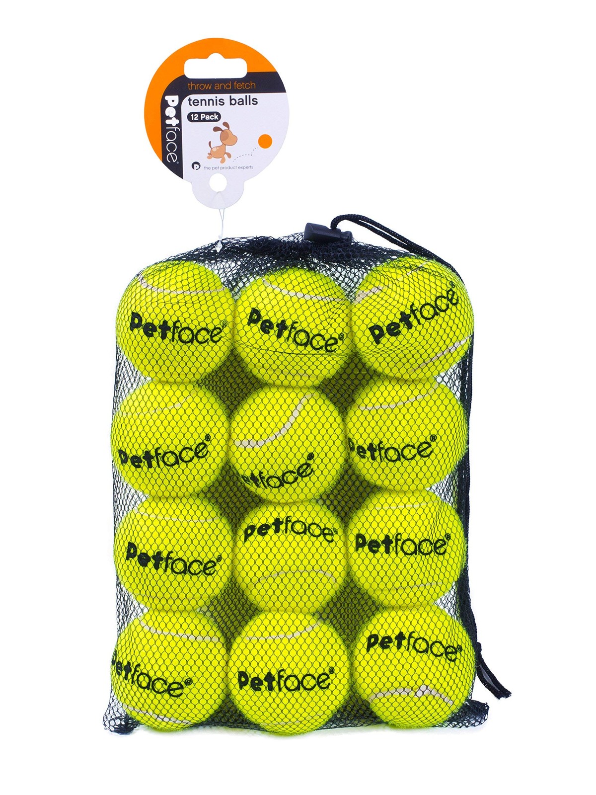 Petface Super Tennis Balls For Dogs, Throw and Fetch, Outdoor Exercise, 12 Pack - Image 5