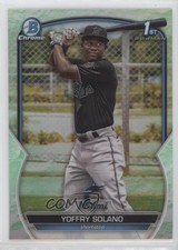 2023 Bowman Chrome Prospects Lunar Glow Refractor Yoffry Solano #BCP-72 7m3