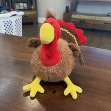 Gund Fun Thanksgiving Li'l Stuffing turkey 8" Plush New With Tag