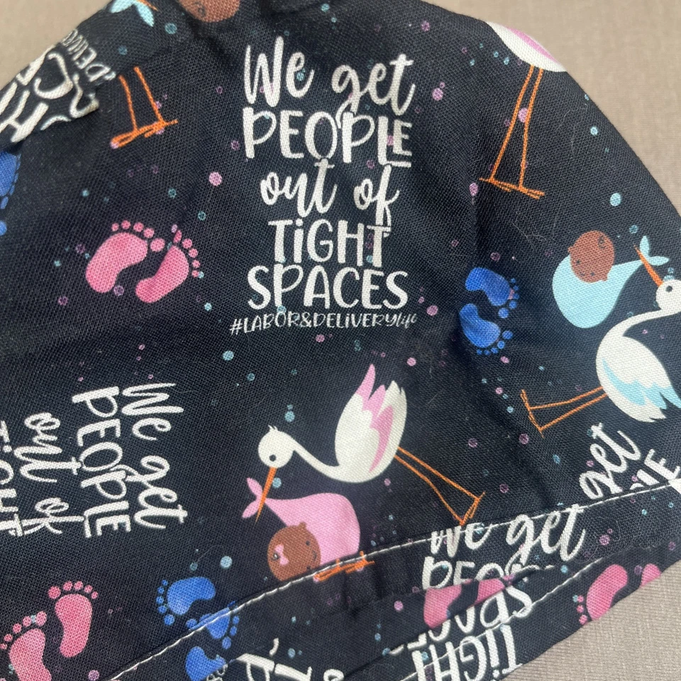 KimKaps Scrub Cap Womens Care Fertility Pregnancy Birth Conception Set of 2 - Image 4 of 4