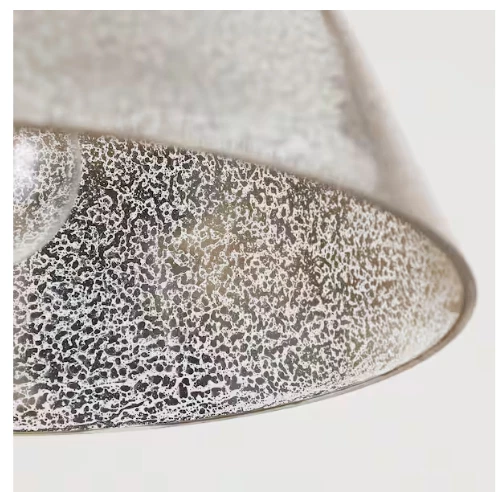 LNC Mid-Century Modern 11 pulgadas Lámpara colgante de latón enchapado en 1 luz con campana texturizada Foto 2 de 4