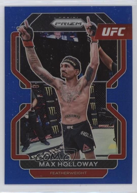 2022 Panini Prizm UFC Blue Prizm 153/199 Max Holloway #188 1rr7