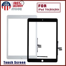 10.2" Digitizer Touch Screen Glass Adhesive Replacement For iPad 7th 8th 9th Gen