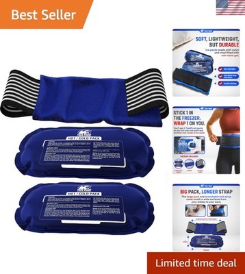3-Piece Flexible Gel Ice Pack Set - Soothing Hot & Cold Therapy for Recovery