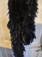 Antique 83"Ostrich Feather Neck Boa Scarf Wrap Edwardian Era Womens