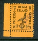 1949 HERM ISLAND 1/- PIGEON POST SERVICE STAMP FINE USED FINE USED