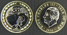 "NEW RELEASE" TT 2026 &pound;2 COIN "Sarah's Cottage" BUNC. + Free Gift 12 TT PHOTOS