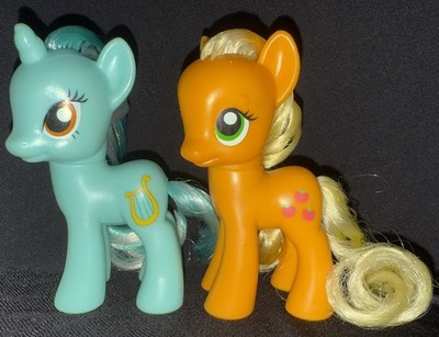 Lot Of 2 2010 G4 My Little Pony Lyra Heartstrings & Applejack