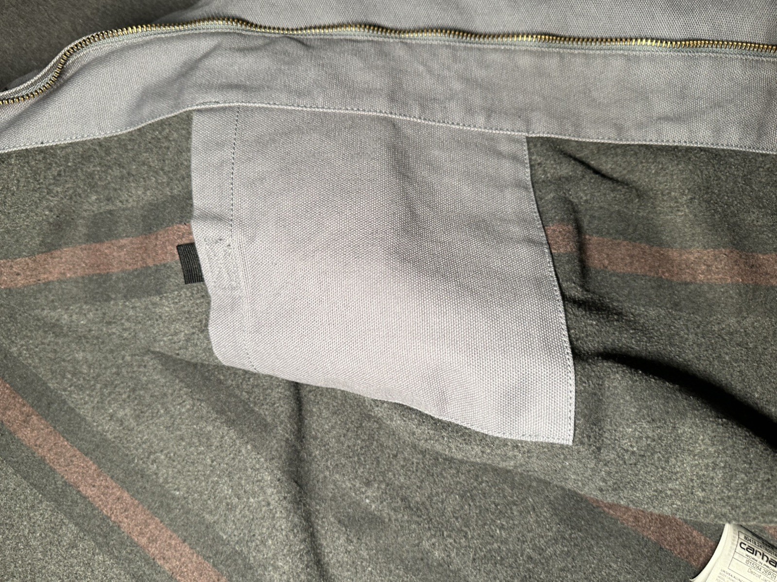 Carhartt wip Detroit jacket Dove Grey(Rigid) Size L Used *read* thumbnail 16