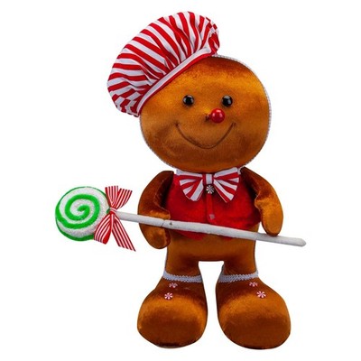 Weihnachten Lebkuchenmann Dekoration 37 cm x 25 cm rot x 1