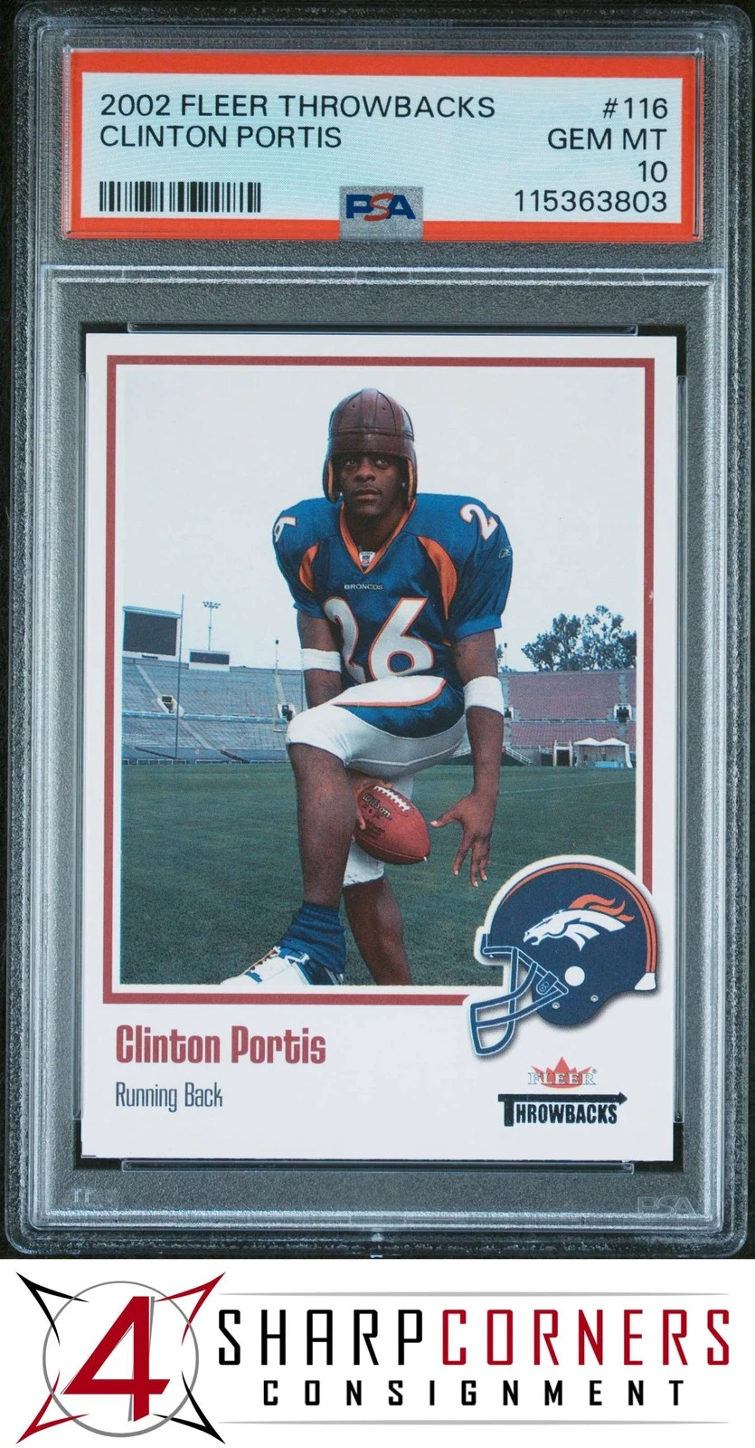 Clinton Portis Fleer Throwbacks #116 Base