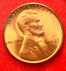 1947-S Lincoln Wheat Cent Penny GEM RD BU From an Original Bank Roll