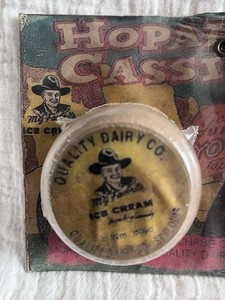 Duncan Hopalong Cassidy Yo-Yo 1954 Quality Dairy Co Promotional NEVER OPENED. 
