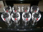 MICHELOB BEER MUGS, THUMBPRINT, STEMMED (8 TOTAL) — photo 2