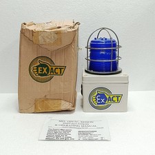 EXACTA MS3 AZUL XENÓN ALARMA LUZ LUMINARIA BALIZA 110VAC IP65 NUEVO EXCEDENTE 10718