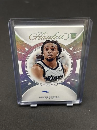 DEVIN CARTER 2024-25 FLAWLESS FOCUS ROOKIE SILVER RC AUTO /25