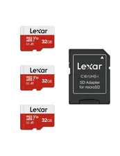 32GB Micro SD Card 3 Pack, microSDHC UHS-I Flash Memory Card with Adapter - U...